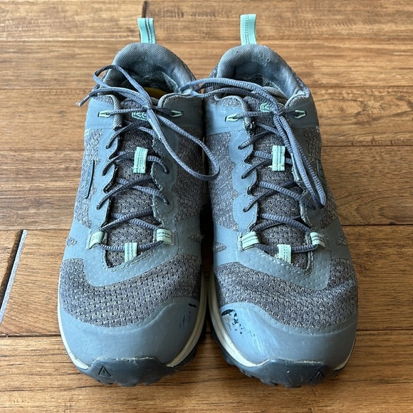 Keen Terradora II Waterproof Low Hiking Shoes Steel Gray / Ocean Wave Size 10.5 - Picture 6 of 13
